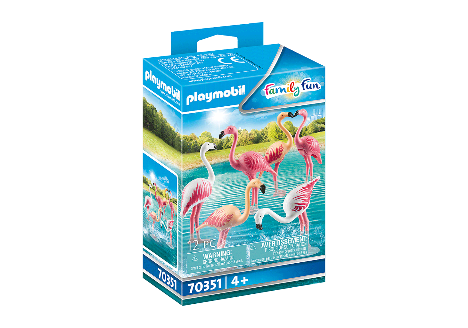 Details about   Playmobil 12 pc Set 6651 Flock of Pink Flamingos NEW factory sealed 